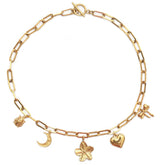 Chaîne à maillons fleur lune